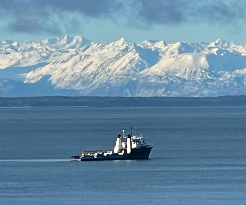 picture of ocean going vessel on cook inlet alaska